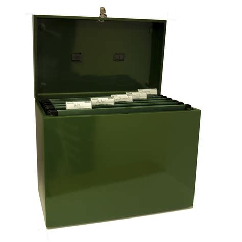 green metal file box|box file measurements.